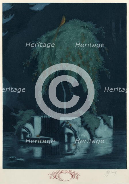 Poet's Tomb, 1913. Creator: Zarins, Rihards (1869-1939).