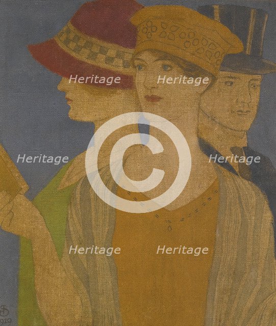 Visitors of an exhibition.