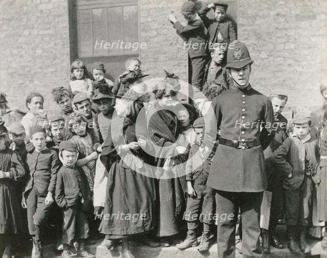 A London policeman's funeral, 1894. Artist: Paul Martin