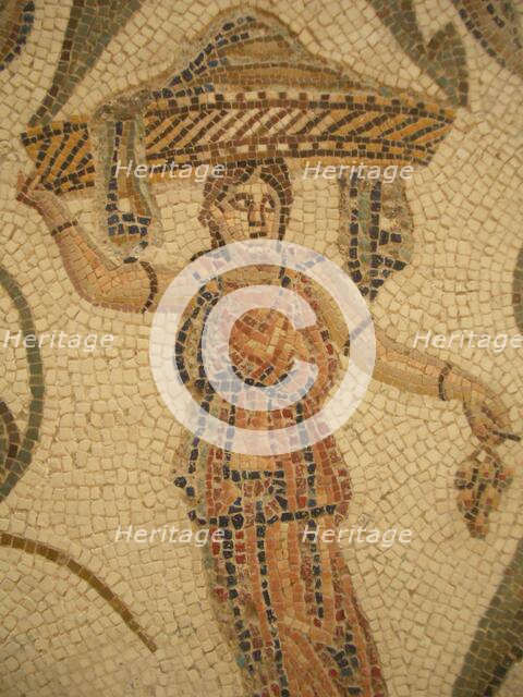 Mosaic, El Jem Museum, El Djem, Tunisia, 2009. Creator: Amanda Waite.