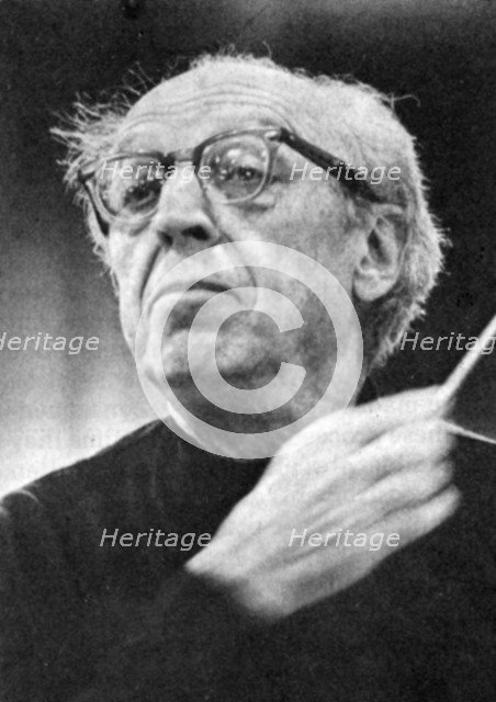 Aaron Copland (1900-1990), American composer. Artist: Unknown