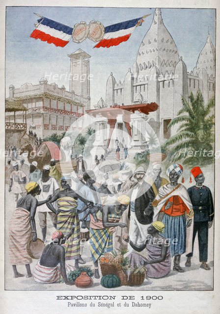 The Sengalise pavilion at the Universal Exhibition of 1900, Paris, 1900. Artist: Unknown