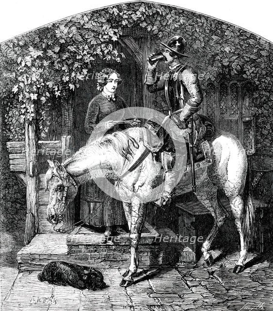 The Stirrup Cup - painted by J. F. Herring, 1850. Creator: Smyth.