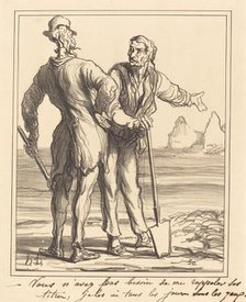 Vous n'avez pas besoin de me rappeler ses titres..., 1871. Creator: Honore Daumier.