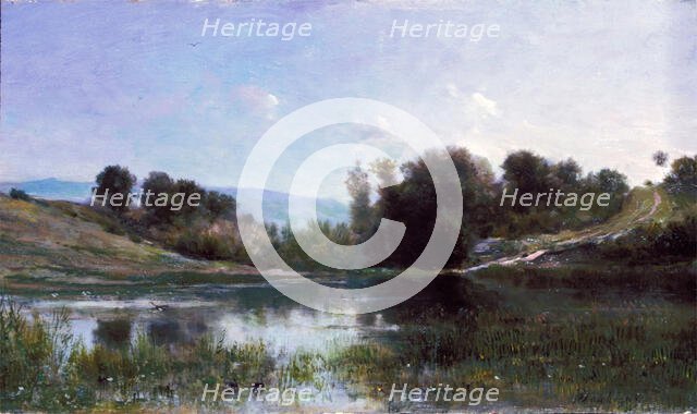 Pond at Gylieu, between 1854 and 1869. Creator: Charles Francois Daubigny.