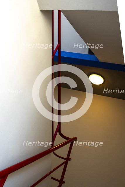 Staircase. The Bauhaus building, Dessau, Germany, 2018. Artist: Alan John Ainsworth.