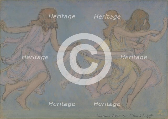 Children at Play, 1915. Creator: Jean Francis Auburtin.