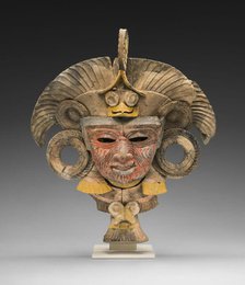 Mask from an Incense Burner Portraying the Old Deity of Fire, A.D. 450/750. Creator: Unknown.