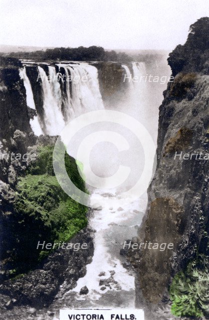 Victoria Falls, Africa, c1920s.Artist: Cavenders Ltd