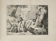 Self-portrait (Frontispiece in "Istoria Romana.")  , 1818. Creator: Pinelli, Bartolomeo (1781-1835).