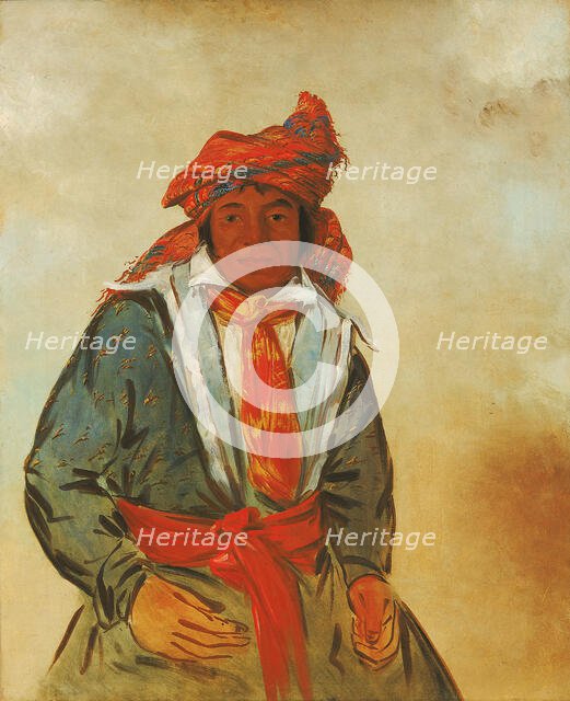 Wat-ál-le-go, a Brave, 1834. Creator: George Catlin.