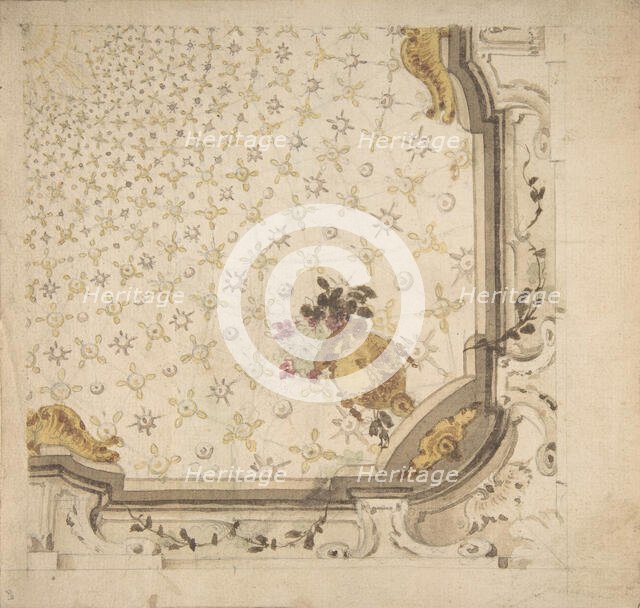Design for Ceiling, 18th century. Creator: Workshop of Leonardo Marini.