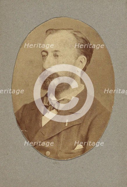 Portrait of the composer Camille Saint-Saëns (1835-1921), c. 1880. Creator: Anonymous.