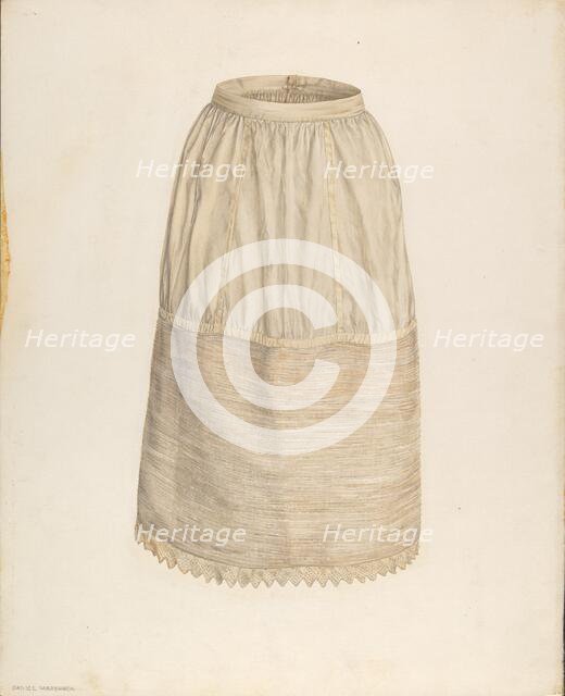 Petticoat, c. 1940. Creator: Daniel Marshack.