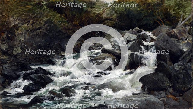Mountain stream, Otira Gorge,  c1893. Creator: Petrus van der Velden.