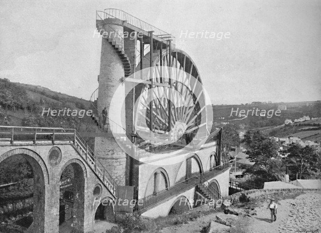 'Laxey Wheel, Isle of Man', c1896. Artist: Chester Vaughan.