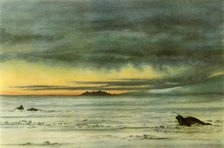 'Looking North in McMurdo Sound', 1911, (1946).  Creator: Edward Wilson.