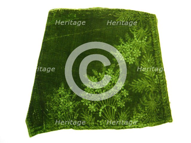 Velvet Fragment, France, 18th century. Creator: Unknown.