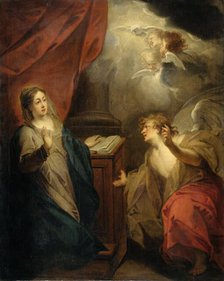 Annunciation to the Virgin, 1723. Creator: Jacob de Wit.