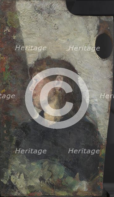 Portrait of the Painter Oda Krohg, c1885. Creator: Christian Krohg.