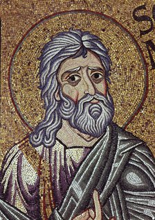 The prophet Zephaniah (Detail of Interior Mosaics in the St. Mark's Basilica), 12th century. Artist: Byzantine Master  