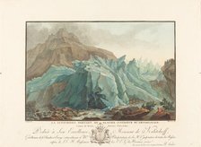 La Lutschinen sortant du Glacier inférieur du Grindelwald, 1785. Creator: Charles-Melchior Descourtis.