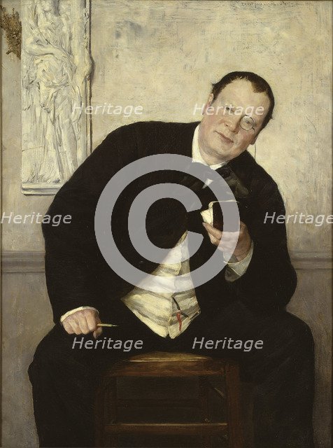 Portrait of the journalist Godfrey Renholm , 1880.