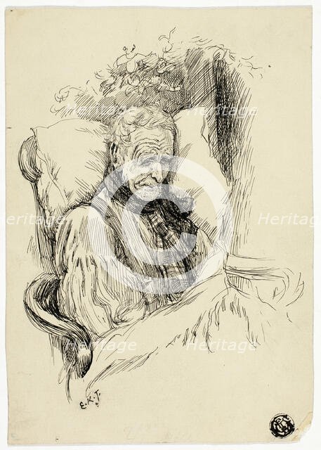 Dying Old Man, n.d. Creator: Edward Killingworth Johnson.
