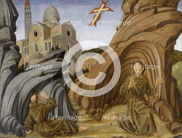 Saint Francis Receiving the Stigmata, c1471. Creator: Marco Zoppo.