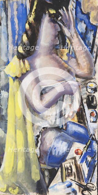 At the toilet, 1947. Creator: Kleinschmidt; Paul (1883-1949).