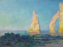 The Needle Rock at Étretat, Low Tide, 1883. Creator: Monet, Claude (1840-1926).