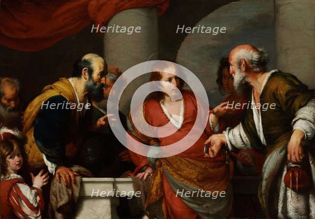 Der Zinsgroschen, 1630s. Artist: Strozzi, Bernardo (1581-1644)