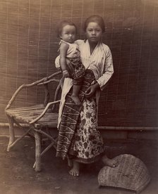 12 Year Old Mother, Malay, Batavia, 1860s-70s. Creator: Unknown.