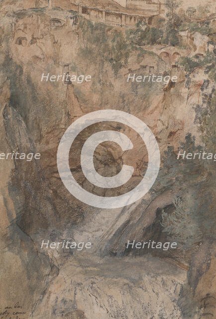 View of the Cascades at Tivoli, ca.1724-33. Creator: Nicolas Delobel.