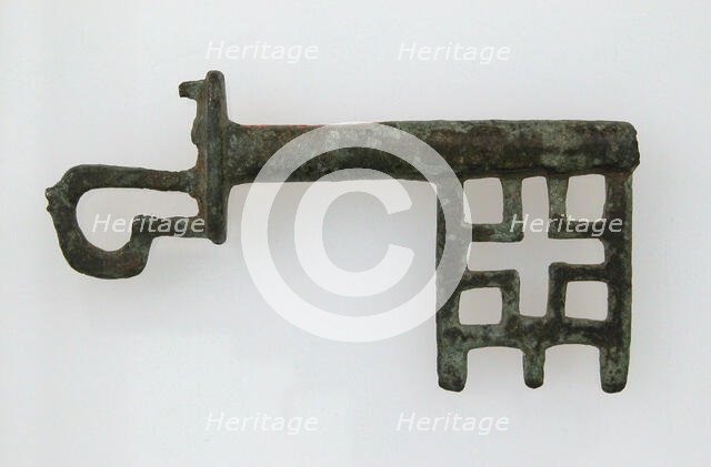 Key, Late Roman or Frankish, 3rd-5th century. Creator: Unknown.