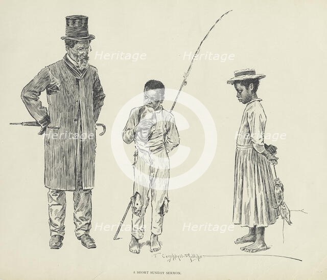 A short Sunday Sermon, 1899. Creator: Jay Campbell Phillips.