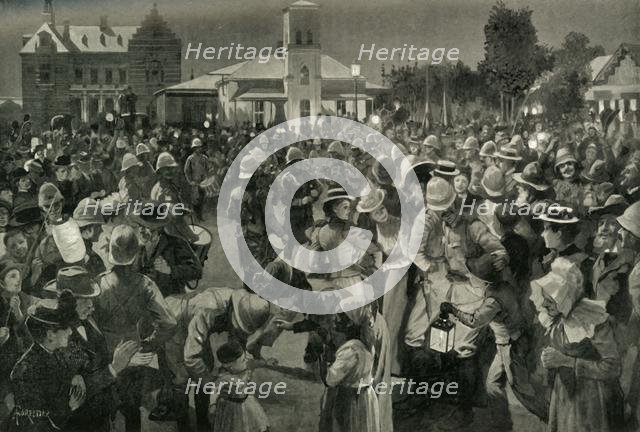 'The British Occupation of Bloemfontein - An Evening Concert', 1900. Creator: A Forestier.