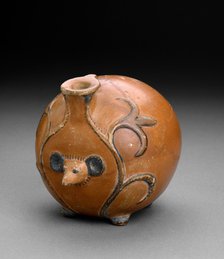Hedgehog vase, red polished pottery with painted details, XVIIIth Dynasty (c1540 BC-c1292 BC) Artist: Unknown.