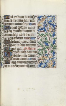 Book of Hours (Use of Rouen): fol. 90r, c. 1470. Creator: Master of the Geneva Latini (French, active Rouen, 1460-80).