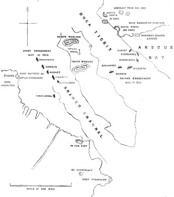 Plan of the Attack on the Forts and Batteries of Canton, Nov.12 and 13, 1856, (1857). Creator: Unknown.