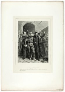 Devotion of the Catholic clergy in Rome, April 30, 1849, from Souvenirs d’Italie: Expéditi..., 1858. Creator: Auguste Raffet.
