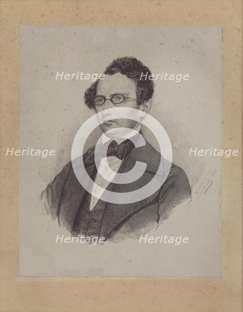 Portrait of Evgeny Fyodorovich Korsch (1809-1897), 1845. Creator: Gorbunov, Kirill Antonovich (1822-1891).