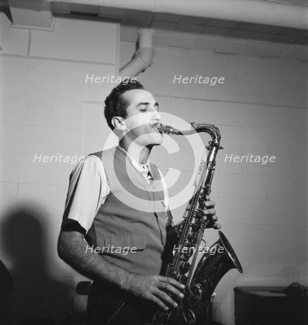 Portrait of Charlie Ventura, National studio, New York, N.Y., ca. Oct. 1946. Creator: William Paul Gottlieb.