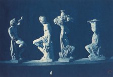 Four Statues, c. 1868. Creator: Adolphe Terris.