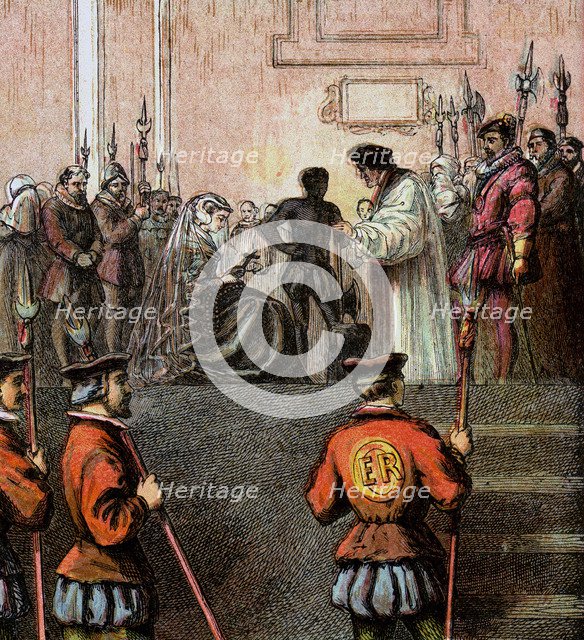 'Execution Of Mary, Queen Of Scots, 1587', (c1850). Artist: Unknown
