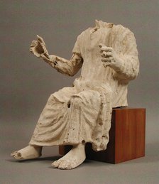 Seated Man, Coptic, 4th-7th century. Creator: Unknown.