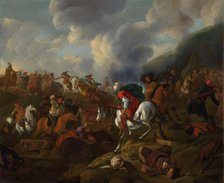 A Cavalry Encounter between Turkish Troops and the Troops of the Austrian Emperor, 1645-1673. Creator: Jacques Muller.