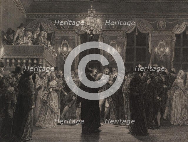 The Assassination of King Gustav III, c1792. Creator: Küffner, Abraham Wolfgang (1760-1817).