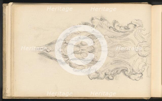 Study of a Decorative Ornament, 1879/1882. Creator: Paul Cezanne.