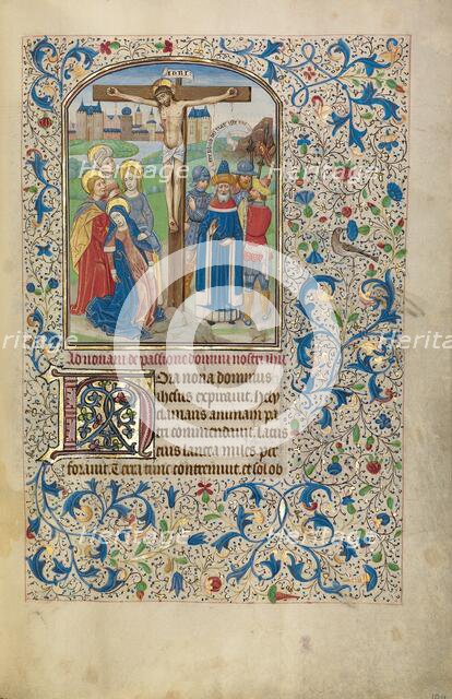 The Crucifixion; Arenberg Hours, early 1460s. Creator: Willem Vrelant.